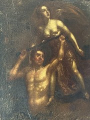 FINE ANTIQUE 18TH CENTURY OLD MASTER BAROQUE OIL PAINTING ITALIAN SCHOOL 1700s
