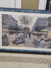 Painting An Evening Out by Artist Christa Kieffer Framed