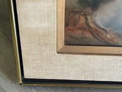 Ritchie Benson (1941-1996) original small watercolor painting Moss Landing CA