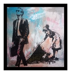 Original Painting Unique Signed Abstract Modern Art Painting Picture Art Banksy