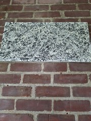 Original Abstract Action Painting Jackson Pollock style on canvas
