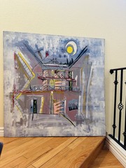 Dieter Roth (?) original artwork from 1985. 4 1/2 feet by 5 feet.