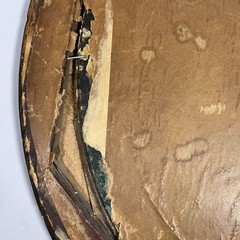 Biedermeier Children Picture Oval Oil Painting or Gouache 19th Century Painting