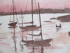 CT, Guilford/ Original Watercolor / 10 1/4″ x 14 1/4″ / Mimi Davis, Artist