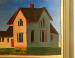 TOBIN, 1957 EASTERN POINT LIGHTHOUSE, CAPE ANN GLOUCESTER MA VINT SGND O/B, FRMD