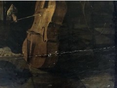 „Family Concert“ very old signed oil painting laid on wood Jan Steen circle
