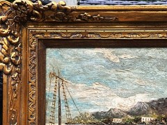 VTG c 1960’s Original Textured O/C „Mediterranean Harbor Scene“ Signed A. Luise!