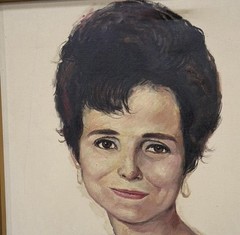 1975 Signed Framed Salvador Cabrera Oil Portrait W/ Signed Cert. Of Authenticity