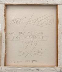 Mark Kostabi „One Day My Soul Just Opened Up“ 1999 | Original Painting | 30×24″
