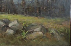 Beautiful Oil Painting „Mountain Landscape“ by Jan Sklenar (Czech, born 1931)