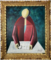 Duilio Barnabe(Handmade) Oil On Canvas Signed & Stamped Framed Painting
