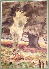 (2) VINTAGE WATER COLOR ART PAINTING SOUTHERN CALIFORNIA DESERT LANDSCAPE