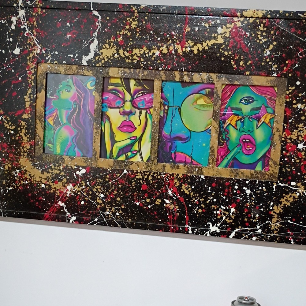 Handmade Psychedelic Hippie Art Acid Trippy