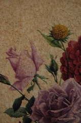 VINTAGE 1990’S BOMBAY CO „MIXED FLOWERS I PURPLE ROSE“ FRAMED ART PRINT PAINTING