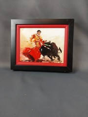 Two „A. Gago“ Bullfighting Oil Paintings on Board,Signed, Listed Artist,Framed