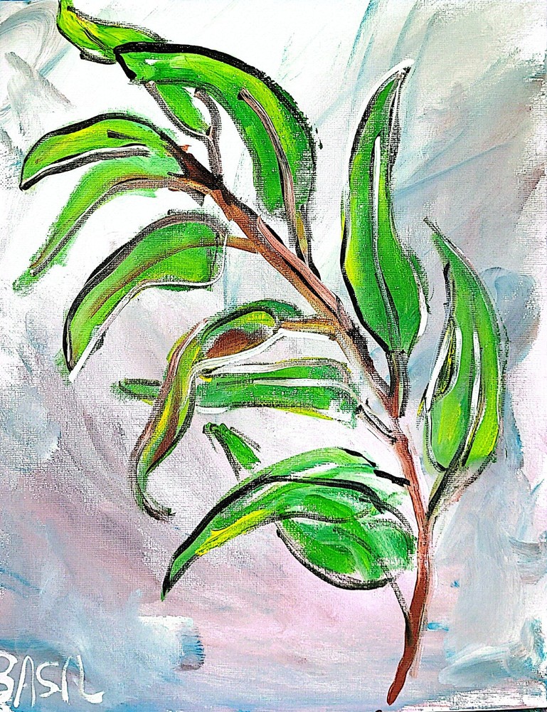 Eucalyptus Original Expressionism Acrylic Abstract Canvas Board 11×14