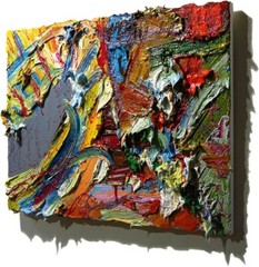 MODERN ORIGINAL OIL█PAINTING█VINTAGE█IMPRESSIONIST█ART ACTOR SIGNED ABSTRACT A