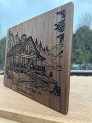 Custom Architectural Wood Engraving | Heirloom Home & Property Portrait