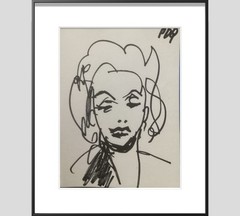 PDQ Artist Original Paintings Figurative Abstract Realist Marker Ink 4×6 Paper