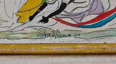 Jose Brasiliense Vintage 1974 Brazilian Modernist Female’s Figure Painting