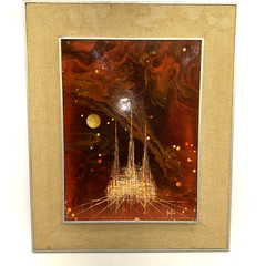Castros Cosmic City Surrealist Fantasy Space 1960’s Mid Century Sci Fi Abstract