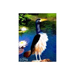 Original Fine Art Painting • Mixed Media • Signed & Dated by Artist “Tall Bird”