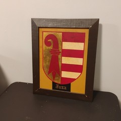 Vtg Swiss Coat Of Arms For Canton Of Jura Switzerland Columbus Ohio Swiss Club
