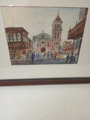 Vintage Lutoga Watercolor Painting Church Of St Lazarus Larnaca Cyprus Art Frame