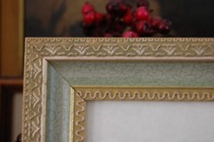 FRAMED VINCENT VAN GOGH VTG 1960’S COLOR PRINT OF „PINK ROSES IN A VASE (1890)“
