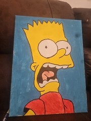 Bart simpson painting