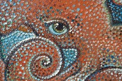 Original oil painting „Octopus“. The painting was created by a Ukrainian artist