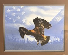 David Kaskaske Original Watercolor “Wings Of Freedom” Vintage 1990