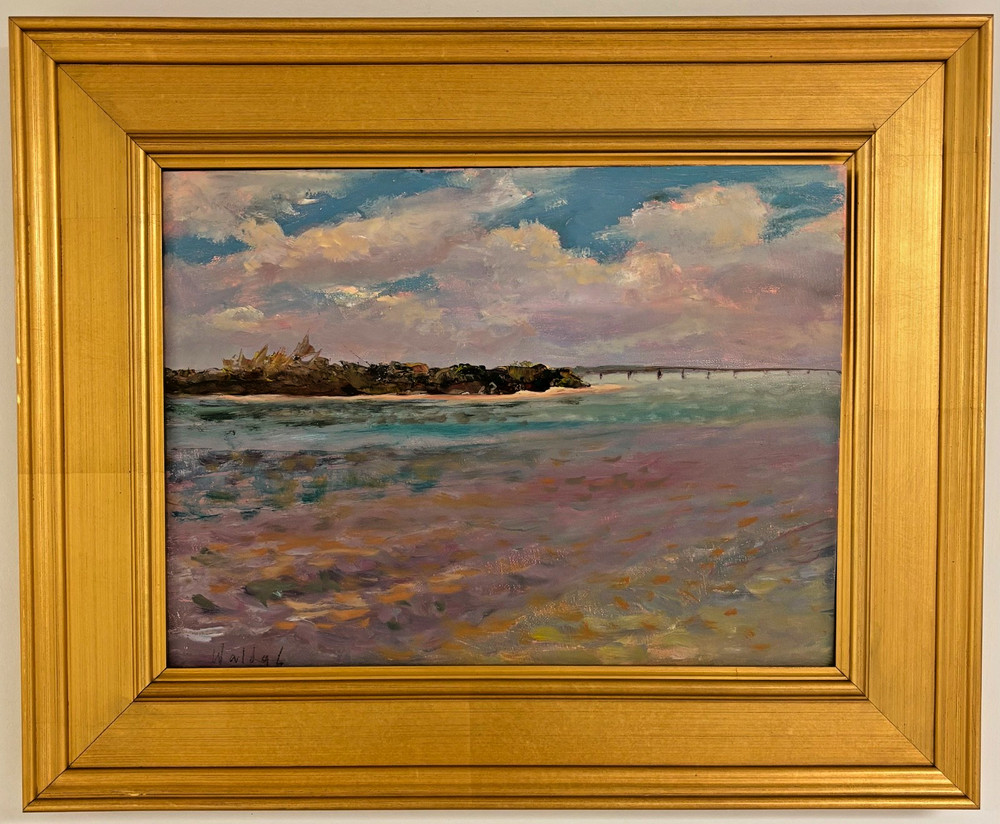 Vintage Seascape Oil Painting