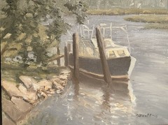 Seasons End – Shrimp Boat by artist edward suthoff.