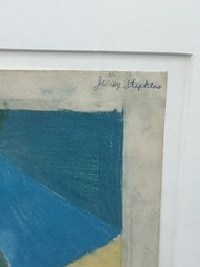 VTG Original Abstract Kaleidoscope Pastel Jerry Stephens Framed 22.25×29.25