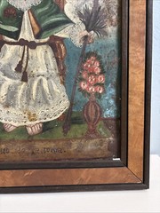 19th Century Retablo Antique Mexican Oil on Tin Painting Holy Child of Atocha