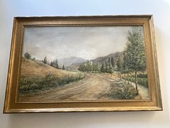 Antique Early California Painting Landscape American Listed Los Angeles 1910’s