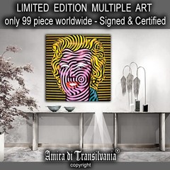 Marilyn Monroe Pop Art Optical Painting Wall Decor Figures Portrait Andy Warhol