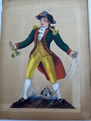 ANTIQUE WPA ERA PAINTING AMERICANA PORTRAIT HISTORY LISTED FAMOUS ALEXANDER
