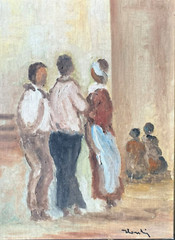 Nandor Honti (Hungarian / American , 1878–1961) Post Impressionism Oil Painting