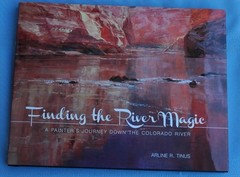 Oil on Canvas Grand Canyon River Landscape & Book by Arizona Artist Arline Tinus