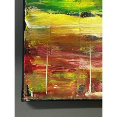 Original Acrylic Painting On Canvas Amongst The Debris Hand Painted 10 X 10