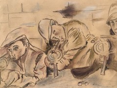Robert Miklos-Rosenberg (Hungarian ,1911-2001) Jewish Yad Vashem Artist Painting