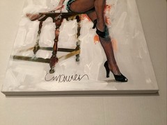 Sid Maurer Signed Marilyn Monroe Mixed Media Hand Embellished Giclee 20×30 White