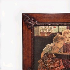 Walter Firle Vtg The Fairy Tale Painting Canvas Print Wood Frame 33 X 28″