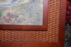 FRAMED ORIGINAL OIL COLONIAL CHURCH SCENE THE SPANISH AMERICAS #1 HECTO VIDAL