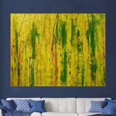 Mark Little Original Giant Profesional Painting 84”X62” (7 Foot) Abstract Modern