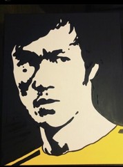 BRUCE LEE Hand Painting Acrylic 16”x20”