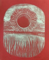 Juan Blanco Lopez. Lithography. Untitled, ca 1975. Original signed