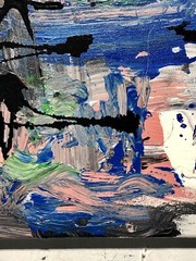 Tffn 996 Original Painting Abstract Lyrical 20 X 16 LW Jeffrey